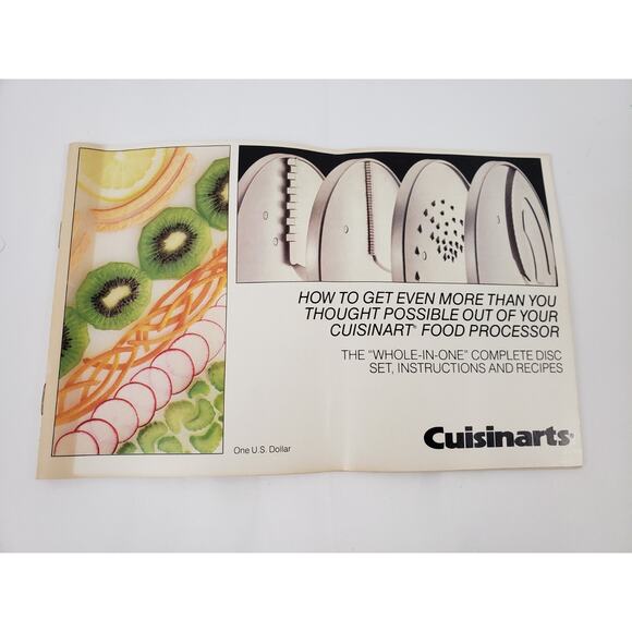 Cuisinart DLC-883 Food Processor Custom Disc Set Three For DLC-8/10 Series Japan - Picture 10 of 11